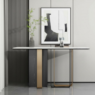 Designer Holz Konsolendësch Dësch Konsol Modern Wunnzëmmer Konsol