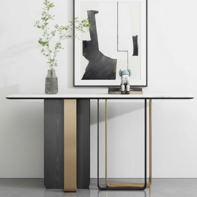 Designer Holz Konsolendësch Dësch Konsol Modern Wunnzëmmer Konsol