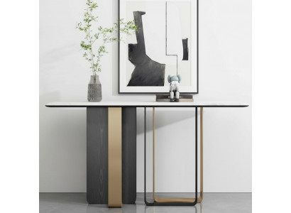 Designer Holz Konsolendësch Dësch Konsol Modern Wunnzëmmer Konsol