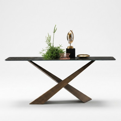 Designer Konsole Luxus Miwwelen Wunnzëmmer Holz Dësch Frisierdëscher Nei