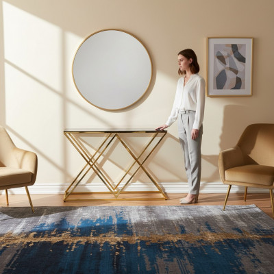 Konsolendësch Designer Dësch Uewenraimdësch Luxus Miwwelen Niewendësch