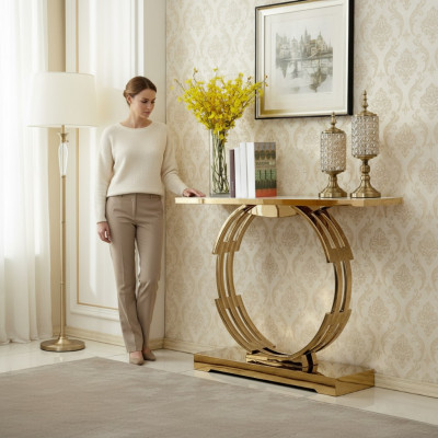 Konsole Luxus Sideboard Konsolendësch Anrichte Edelstol Wunnzëmmer Nei