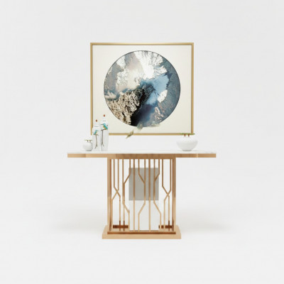 Designer Luxus Konsolendësch Konsolen Edelstol Design Gold Modern Nei