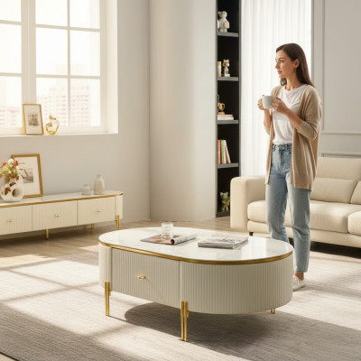 Luxus Modernen Couchtisch Dësch Design Kaffisdësch Wunnzëmmer Niewendësch