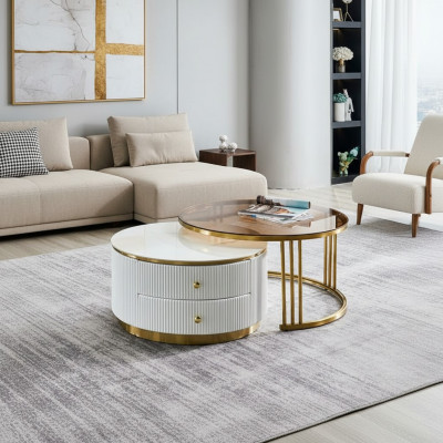 Couchtisch Wunnzëmmer Miwwelen Luxus Holz Dëscher Couchtische 80x40,5 Dësch