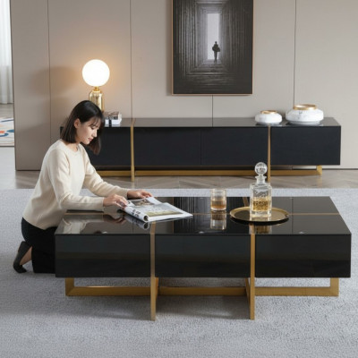 Couchtisch Luxus Dësch Modern Dëscher Wunnzëmmer Couchtischen Miwwelen Holz