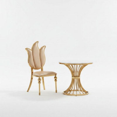 Dësch Iessdësch Modern Niewendësch Design Wunnzëmmer Holz Ariichtung