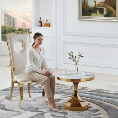 Couchtisch Luxus Modern Design Dësch Wunnzëmmer Bäistelltisch 60x54