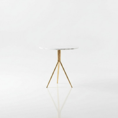 Ronne Kaffisdësch Couchdësch Niewendësch Designer Dësch Wunnzëmmer