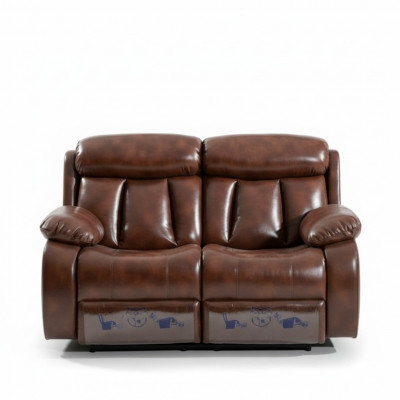 Sofa 2 Sëtzer Design Gepolstert Modern Lieder Stoft Wunnzëmmer Zweisëtzer