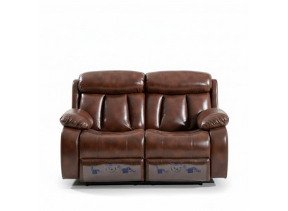 Sofa 2 Sëtzer Design Gepolstert Modern Lieder Stoft Wunnzëmmer Zweisëtzer