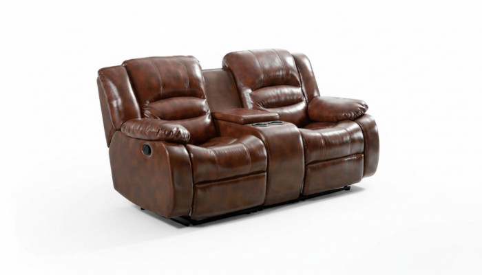 Canapé 2 Sëtzer Design Canapéë Polster Couchen Relax Braun Wunnzëmmer