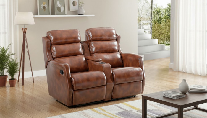 Sofa 2 Sëtzer Wunnzëmmer Polstersofa Stil Modern Neit Design Zwëschesëtzer