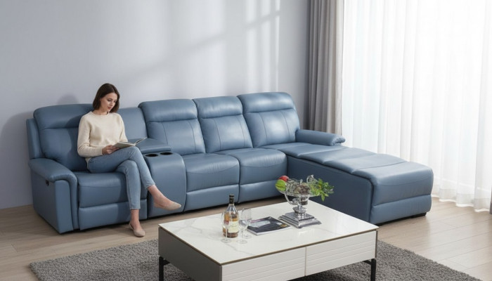 Canapé Ecksofa Sofa Couch L Form Luxus Wunnzëmmer Modernen Design Miwwelen