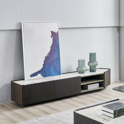 Luxus Sideboard RTV Lowboard Wunnzëmmer Holz Lowboard Modernen Design