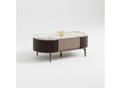 Designer brongen Dësch fir d'Wunnzëmmer, aus Holz, Miwwel Niewendësch Nei