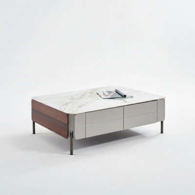 Couchtisch Dësch Designer Bäitestësch 80x40 Couchtischen Modernen