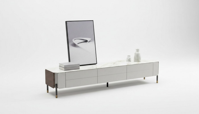 rtv Lowboard Fernsehsockel Sideboard Holz Modern Wäiss Wunnzëmmer Nei