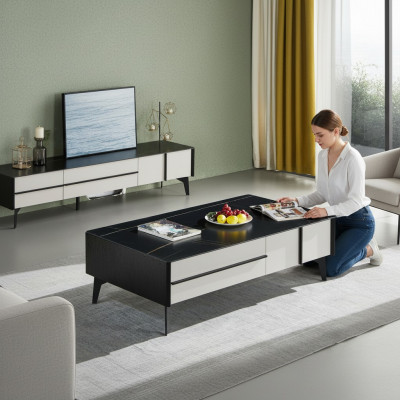 Couchtisch Dësch Wunnzëmmer Holzdësch Designer Luxus Bäistelltisch Nei