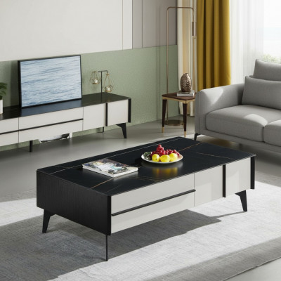 Couchtisch Dësch Wunnzëmmer Holzdësch Designer Luxus Bäistelltisch Nei