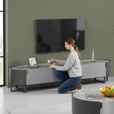 Niddreguelt RTV-Schräin Wunnzëmmer Regal Luxus Designer Kommode Anrichte