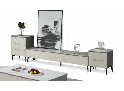 Wunnwelt TV Stänner RTV Lowboard Luxus Holz Modern Gro Wunnzëmmer