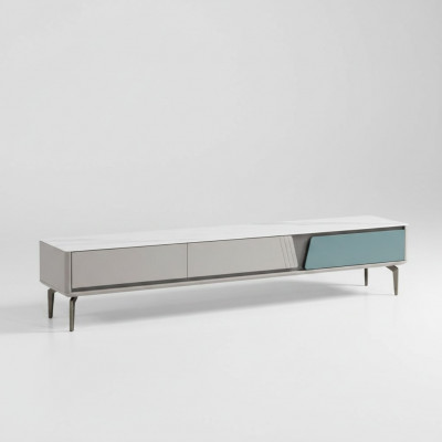 Groue Wunnzëmmer-Schaf Sideboard rtv TV-Schaf Lowboard TV-Miwwel Nei