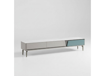 Groue Wunnzëmmer-Schaf Sideboard rtv TV-Schaf Lowboard TV-Miwwel Nei