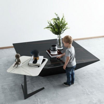 Couchtisch Design Luxus Dëscher Wunnzëmmer Miwwelen Moderne Säitentafel