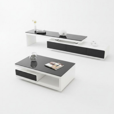 Modernt Luxus Designer Salontafel Wunnzëmmer Dësch Dëscher Nieftdësch