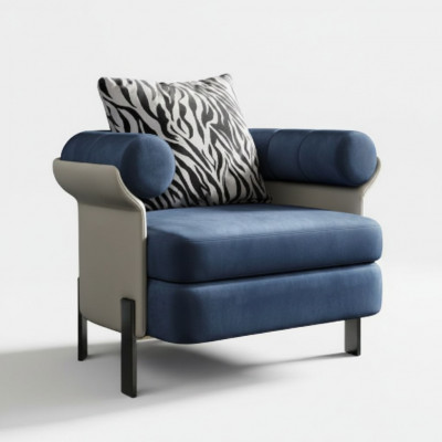 Sessellounge Designer Lehnstull Polstersofa 1 Sëtzer Wunnzëmmer Nei