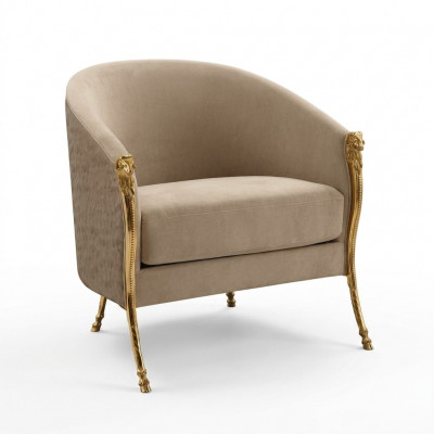 Luxus Designer Fauteuil Lounge Club Relax Wunnzëmmer Polster Canapé Sëtzer