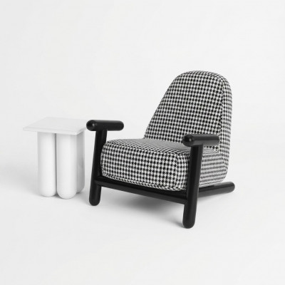Sessel Design Sofa 1 Sëtzer Relax Textil Lounge Luxus Polster Club Nei