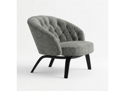 Stilvoll Polsterung aus Massivholz mat Nähten an Charcoal Chesterfield