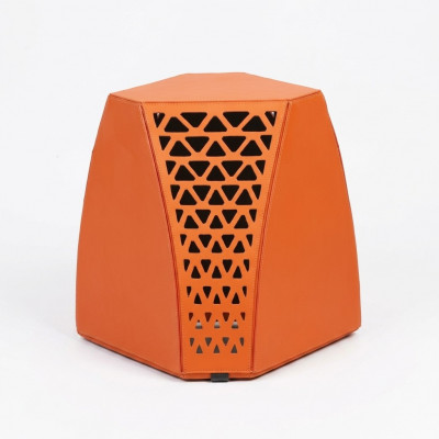 Wunnzëmmer Dësch um Canapé Orange Stil Modern Material Holz Luxus