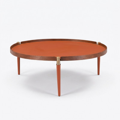 Couchtisch Wunnzëmmer Miwwelen Luxus Modern Design Dësch Orange Couchtischen