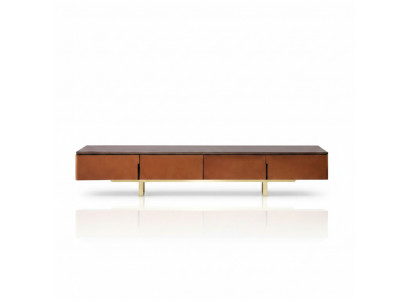 TV Ständer Orange Material Holz Stil Modern Wunnzëmmer 200cm Schranken