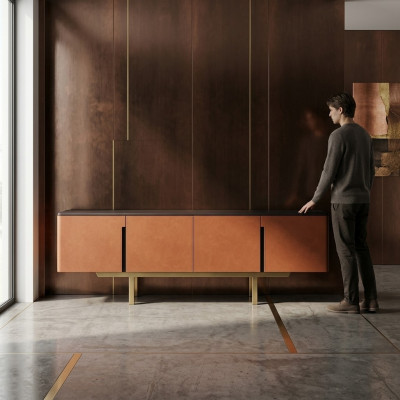 Buffet Holz Lowboard Iesszëmmer Design Luxus Modern Miwwelen Fernseh Stänner