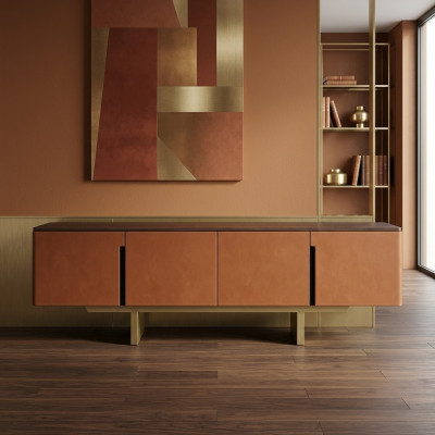 Buffet Holz Lowboard Iesszëmmer Design Luxus Modern Miwwelen Fernseh Stänner