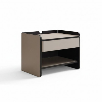 Schlofkummer Nuetsdësch Modern Holz beige Luxus Niewendëscher Miwwelen