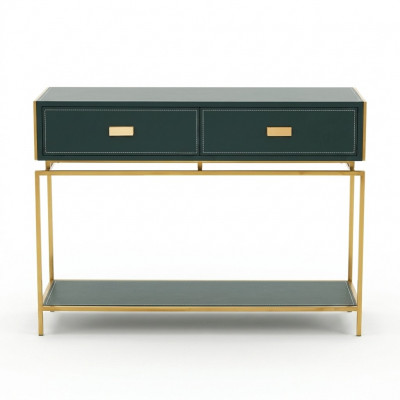 Konsole Dësch Gréng Wunnzëmmer Miwwelen Holz Edelstol Miwwelen Luxus Sideboard