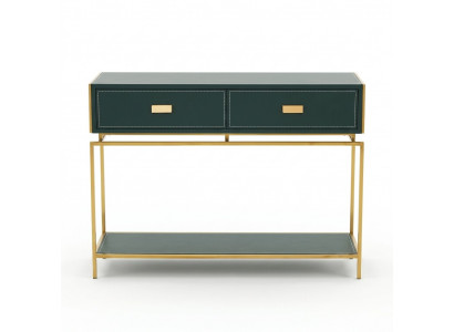 Konsole Dësch Gréng Wunnzëmmer Miwwelen Holz Edelstol Miwwelen Luxus Sideboard