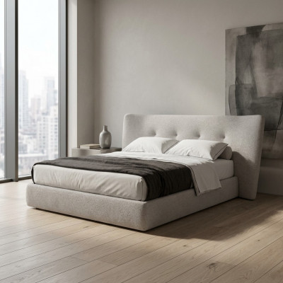 Designer Duebelbette Nei Schlofkammerschief Stoff Textil Luxus Chesterfield