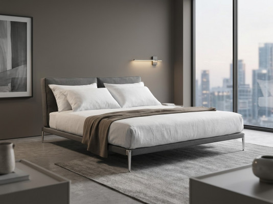 Bett Design Duebelbett Luxus Better Polster Schlofzëmmer Miwwelen Neit