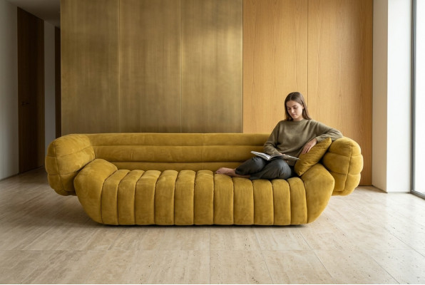 Wunnzëmmer Sofa 4 Sëtz Sofas Luxus Polstersofas Luxus Designer Couch
