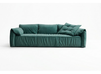 Designer bloe Canapé dräisëtzt Couch Wunnzëmmer Sëtz Miwwelen Textil Canapéen