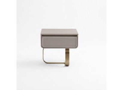 Beige Nuetsdësch Schlofzëmmer Niewendësch Edelstahl Holzdësch Modern