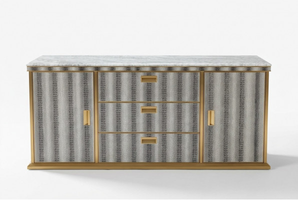 Wunnzëmmer Sideboard Holz Schafsmief Mobiliar Luxus Neit Wäiss Modern