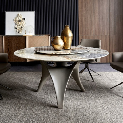 Luxus Iessdësch Ronn Iessdëscher Iesszëmmer Ronn Dësch Material Holz Dëscher