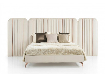 Schlofkummer Duebelbett Beige Bettgestell Kingsize Bett Luxus Miwwelen
